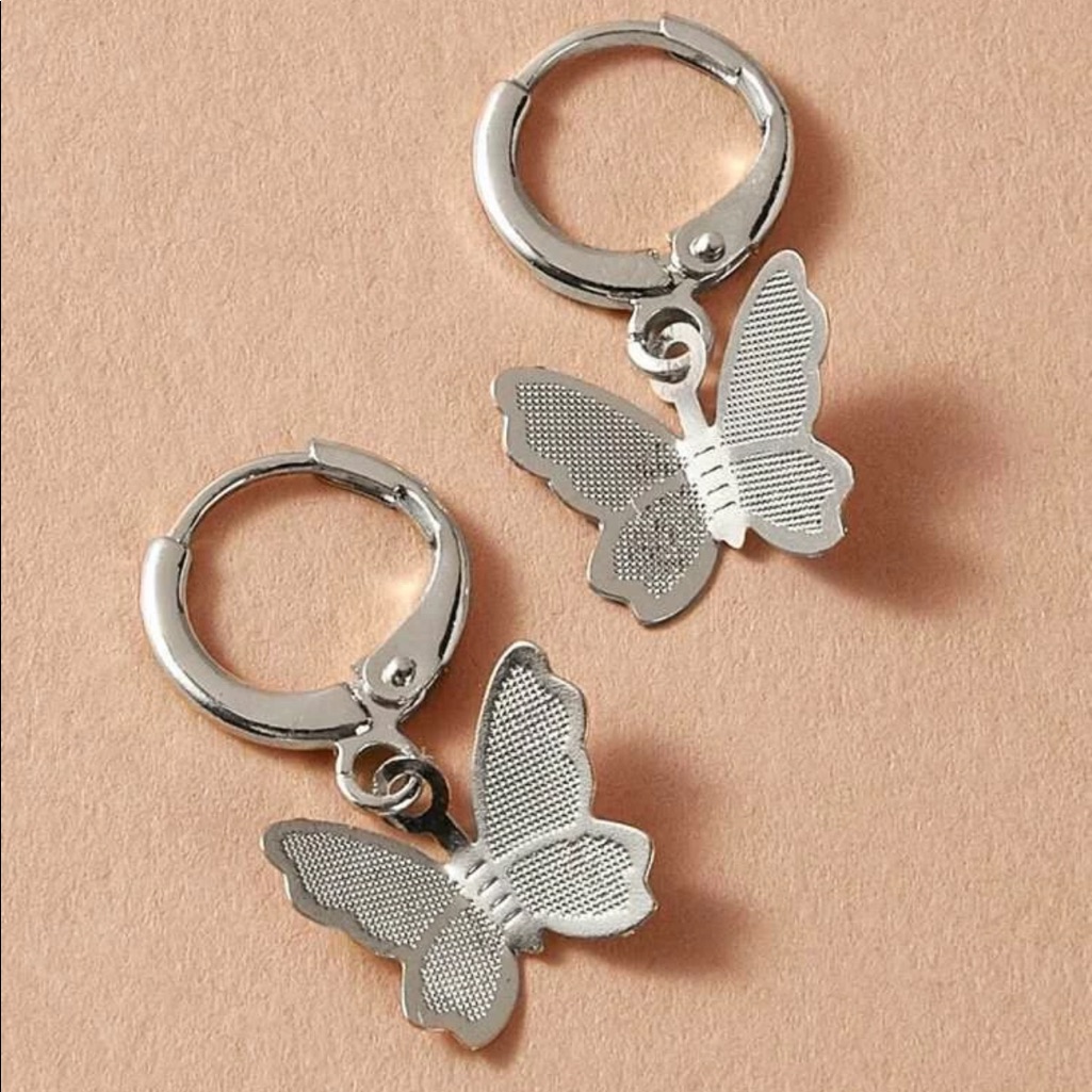 3/$30 Silver Butterfly Earrings